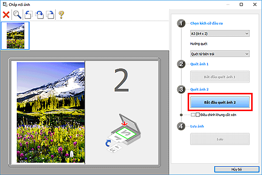 hình: Cửa sổ Chắp nối ảnh